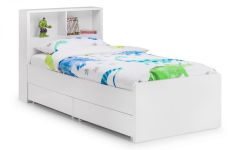 Manhattan Bookcase Bed - White High Gloss