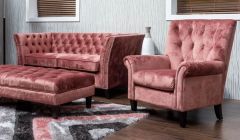 Mason Fabric Suite 3+2 - Pink