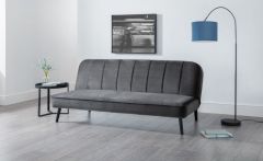 Miro Curved Back Sofabed - Grey Velvet