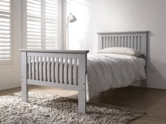 Denver Wood Single Bed 3ft - Grey