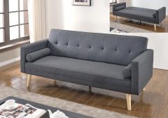 Paris Dark Grey Linen Sofa Bed