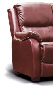 Parker Leather 1 Seater Fixed Sofa - Tabac