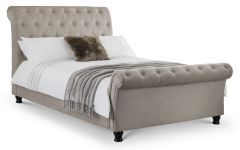 Ravello Deep Button Scroll Double Bed - 4ft 6in