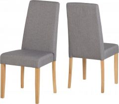 Rimini Grey Fabric Dining Chair
