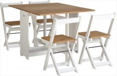 Santos Butterfly Dining Set - White