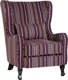 Sherborne Chair - Burgundy Stripe