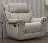 Spencer Fabric 1 Seater Recliner Sofa - Taupe