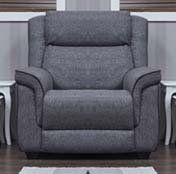 Spencer Fabric 1 Seater Sofa - Grey