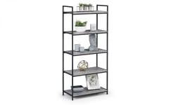 Staten Tall Bookcase - Concrete Effect
