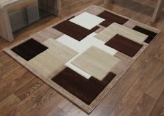 Tempo Square Rug - Brown/Beige