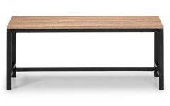 Tribeca Sonoma Oak Bench - Oak / Charcoal Grey