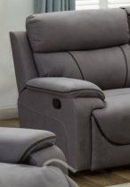 Violet Fabric 1 Seater Sofa - Light Grey STORM