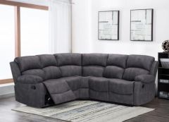 Alaska Fabric Recliner Corner 2c2 Sofa - Grey