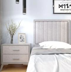 Annabel Fabric Wall Mounted Headboard - Grey