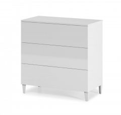 Arctic Chest 3 Drawer High Gloss White