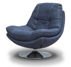 Axis Occasional Swivel Chair - Denim