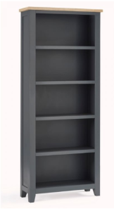 Bordeaux Tall Bookcase - Dark Grey