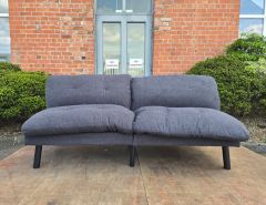 Cara Sofa Bed - Soft Grey Teddy Velvet