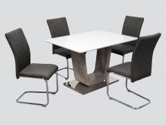 Castello 120cm Fixed Dining Set (4 Chairs)