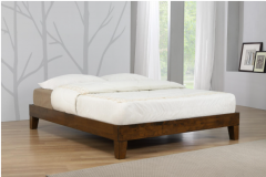 Charlie Platform Double Bed - Rustic Oak