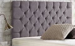 Chesterfield 32" King Size 5ft Headboard with Buttons - Charcoal