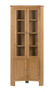 Kilkenny Corner Display Unit - Oak