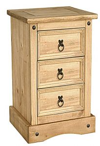 Corona Nightstand 3 Drawers