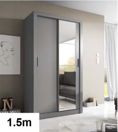 Denmark Sliderobe 1.5m Grey 