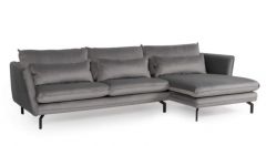 Elford Fabric Corner Sofa - Grey