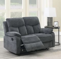 Farah Fabric 2 Seater Sofa - Dark Grey