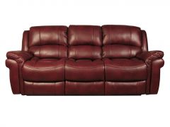 Farnham Leather Air 3 Seater Sofa - Burgundy