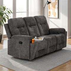 Guildford Fabric Recliner 3 Seater Sofa - Grey