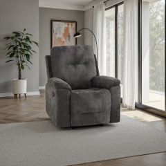 Guildford Fabric Recliner Chair - Grey
