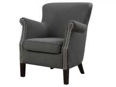 Harlow Fabric Armchair - Charcoal