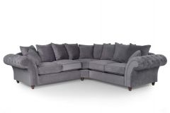 Huntley Fabric Corner 2c2 Sofa - Grey
