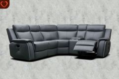 Infiniti Leather Modular Sofa 3 + 2 + 1 - Dark Grey