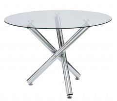 Kansas Glass Round Dining Table