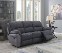 Kingston Fusion Recliner 3 Seater Sofa - Charcoal