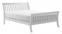 Lapaz Pine Bed Single - White