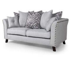 Linton Fabric 2 Seater Sofa - Grey