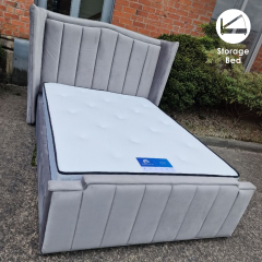 Marquise Ottoman Bed - Soft Grey