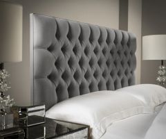 Chesterfield 32" Double 4ft 6in Headboard with Buttons - Charcoal