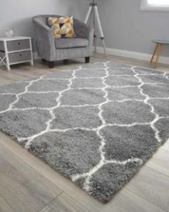 Nomadic Rug 120x160 - Grey/Cream