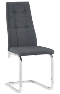 Nova Dining Chair - Grey/Chrome