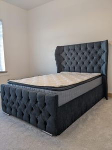 Oxford Wingback Naples Charcoal