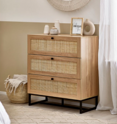 Padstow 3 Drawer Chest - Oak