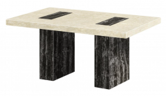Petra Marble Dining Table - Natural Stone