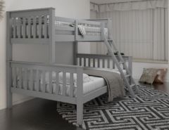 Pine Triple Bunk Bed - Grey