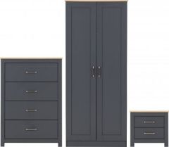 Portland Trio – Grey/Oak Effect