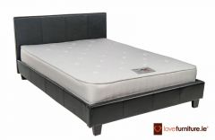 Prado Leather Small Double Bed - 4ft